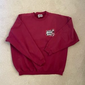 Vintage Rose Bowl Pullover Sweatshirt